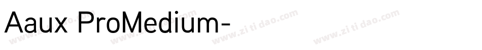 Aaux ProMedium字体转换